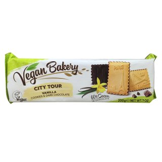 Coppenrath Vegan Bakery - City Tour Vanilla Cookies & Dark Chocolate (200g Packung)