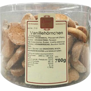 Esser Vanillehörnchen feines Mürbegebäck (700g Runddose)