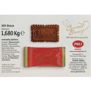 Gebas  Poli Caramel Biscuit (300 Stück Karton)