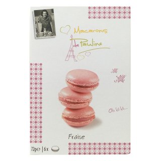 Genuport Macarons Pauline Erdbeer (72g Box)