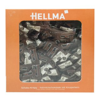 Hellma Schoko Krispy (380 Stück Box)