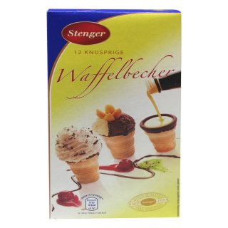 Stenger Knusprige Waffelbecher (12 Stück Packung)