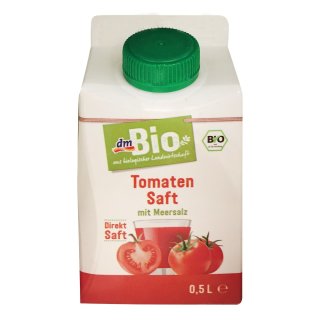 dmBio Tomatensaft mit Meersalz, 500ml Papierflasche (1er Pack)