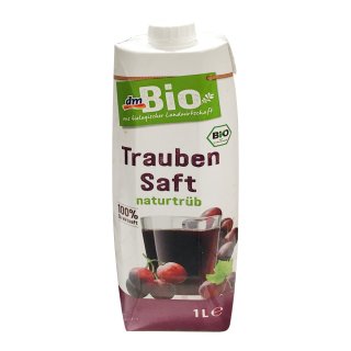 dmBio Traubensaft naturtrüb, 1l (1er Pack)
