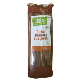 dmBio Dinkel Vollkorn Spaghetti, 500 g (1er Pack)