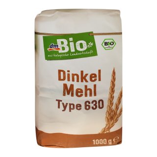 dmBio Dinkelmehl Type 630, 1000 g (1er Pack)
