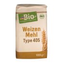 dmBio Weizenmehl Type 405, 1000 g (1er Pack)
