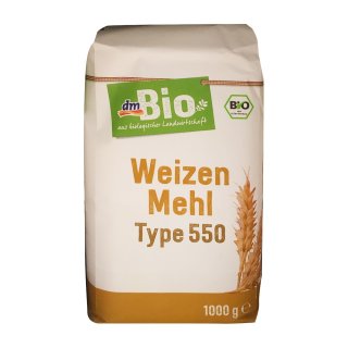 dmBio Weizenmehl Typ 550, 1000 g (1er Pack)