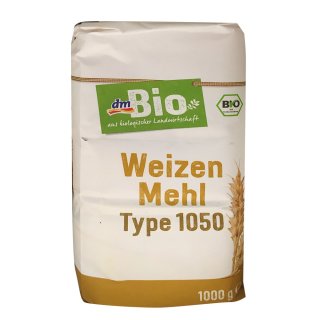 dmBio Weizenmehl Type 1050, 1000 g (1er Pack)