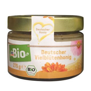 dmBio Deutscher Vielblütenhonig, 275 g Glas (1er Pack)