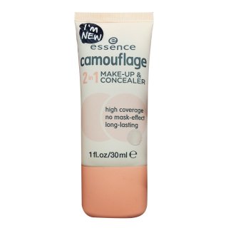 essence cosmetics Concealer camouflage 2in1 make-up & concealer ivory beige 10, 30 ml (1er Pack)