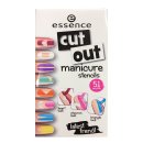 essence cosmetics Nagelsticker cut out manicure stencils dare to be bare, 51 St (1er Pack)