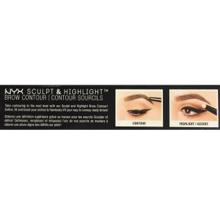 NYX Augenbrauen Sculpt & Highlight Brow Contour Espresso/Light Beige 06, 0.82 g (1er Pack)