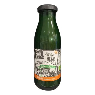 FÜR Grüner Smoothie Orange Grünkohl Spinat (250 ml, Glas)