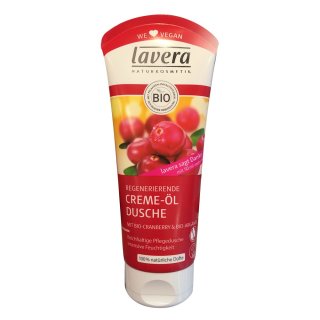 Lavera Cremedusche Bio-Cranberry & Bio-Arganöl (200 ml, Tube)