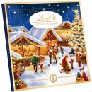Lindt Adventskalender Mini-Tisch-Kalender Weihnachts-Markt 2er Pack (2x115g Packung) + usy Block