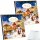 Lindt Adventskalender Mini-Tisch-Kalender Weihnachts-Markt 2er Pack (2x115g Packung) + usy Block