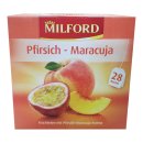 Milford Früchtetee Pfirsich - Maracuja (28 Beutel),...