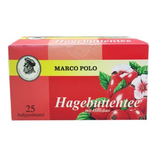 Marco Polo Hagebutten Tee mit Hibiskus (25 Beutel), 1er Pack