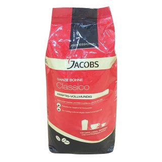 Jacobs Kaffee, ganze Bohne, kräftig-vollmundig (1kg, Beutel), 1er Pack