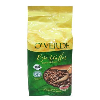 Overde Bio Kaffee, ganze Bohnen (500g, Beutel), 1er Pack