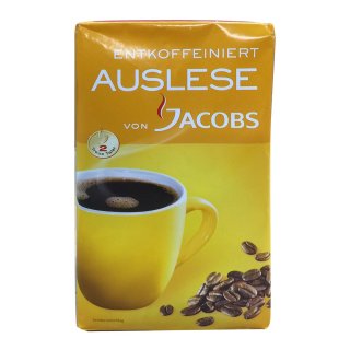 Jacobs Auslese Kaffe entkoffeniert (500 g, Packung)