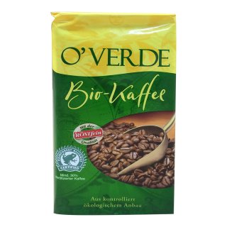 Röstfein Kaffee OVerde Bio-Kaffee, gemahlen (500g, Packung)