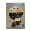 Jacobs Kaffeekapseln momente espresso Ristretto (10 St, Packung)