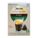 Jacobs Kaffeekapseln momente Lungo Delicato (10 St, Packung)