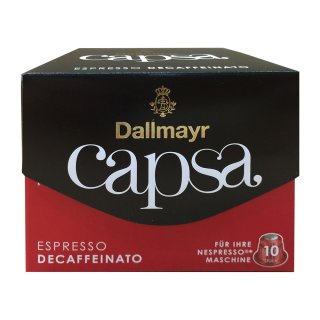 Dallmayr capsa Kaffeekapseln Espresso Decaffeinato (10 St, Packung)