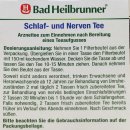 Bad Heilbrunner Schlaf-Nerven Tee (8 Filterbeutel. Packung)