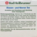Bad Heilbrunner Blasen und Nieren Tee (8 Beutel, Packung)
