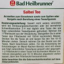Bad Heilbrunner Salbei Tee (8 Beutel, Packung)