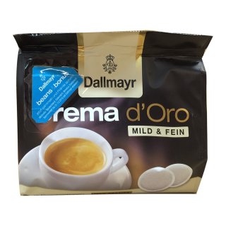 Dallmayr Kaffeepads Crema dOro Mild & Fein (16 Pads, Beutel)