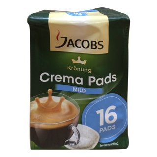 Jacobs Krönung Crema Pads Mild (16 Pads, Beutel)