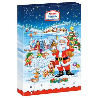 Ferrero Kinder Mini Mix Adventskalender Motiv mit Wichteln (152g)