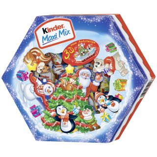 Ferrero kinder Maxi Mix Weihnachtsteller Motiv: Tannenbaum (152g Packung)