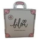 Bilou Geschenkset Kofferdesign Cremeschaum Tasty Donut, Frosty Lemon, Fizzy Berry 3x75ml + Bilou Handtuch 50x30cm