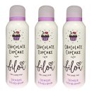 bilou Duschschaum Chocolate Cupcake 3er Set (=3x200 ml...