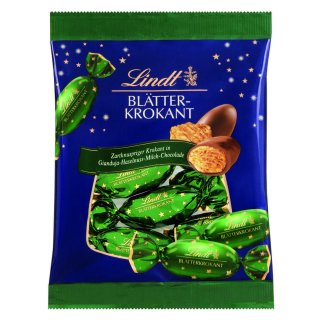 Lindt Blätterkrokant Schokolade (90g Beutel)