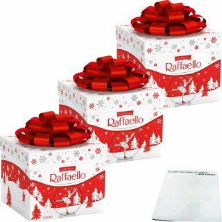 Raffaello Geschenkbox 3er Pack (3x300g Packung) + usy Block