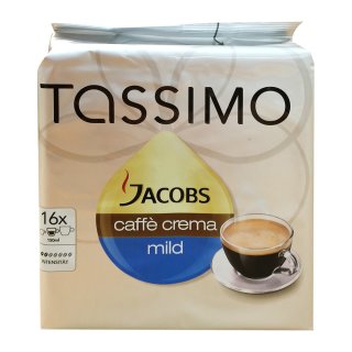 Tassimo T-Disc Jacobs Caffè Crema mild (16 Portionen)