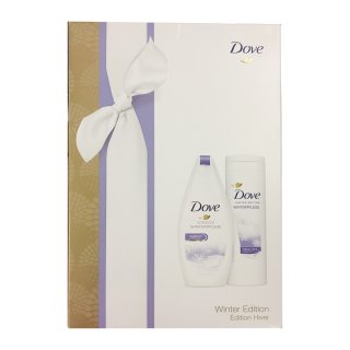Dove Limited Edition Winterpflege Geschenkset (1x Pflegedusche 250ml + 1x Body Lotion 250ml), 1er Set