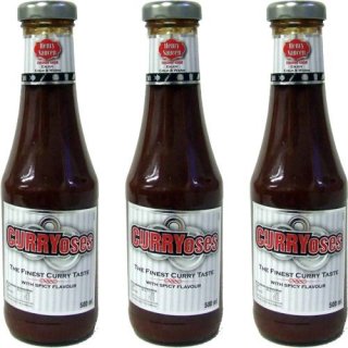 Currysauce CURRYoses "silber", 3x500ml