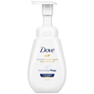 Dove Duschschaum reichhaltige Pflege für weiches Hautgefühl (200 ml Pumpflasche)