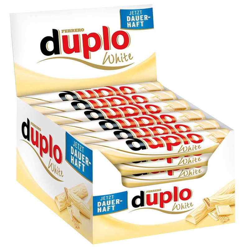 Wie Viele Duplos Sind In Einer Packung duplo white 40 Riegel mit weißer Schokolade XL-Packung