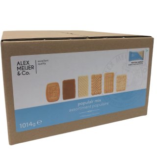 Alex Meijer Populair Koekjesmix (150 Kaffeekekse, 1014g Karton)