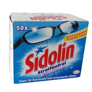 Sidolin Brillenputztücher (50er Packung)