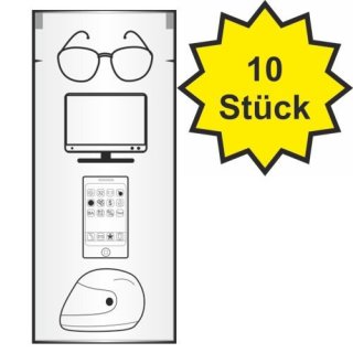 Brillenputztuch der Marke usy (10 feuchte Brillenputztücher)