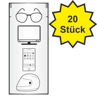 Brillenputztuch der Marke usy (20 feuchte Brillenputztücher)